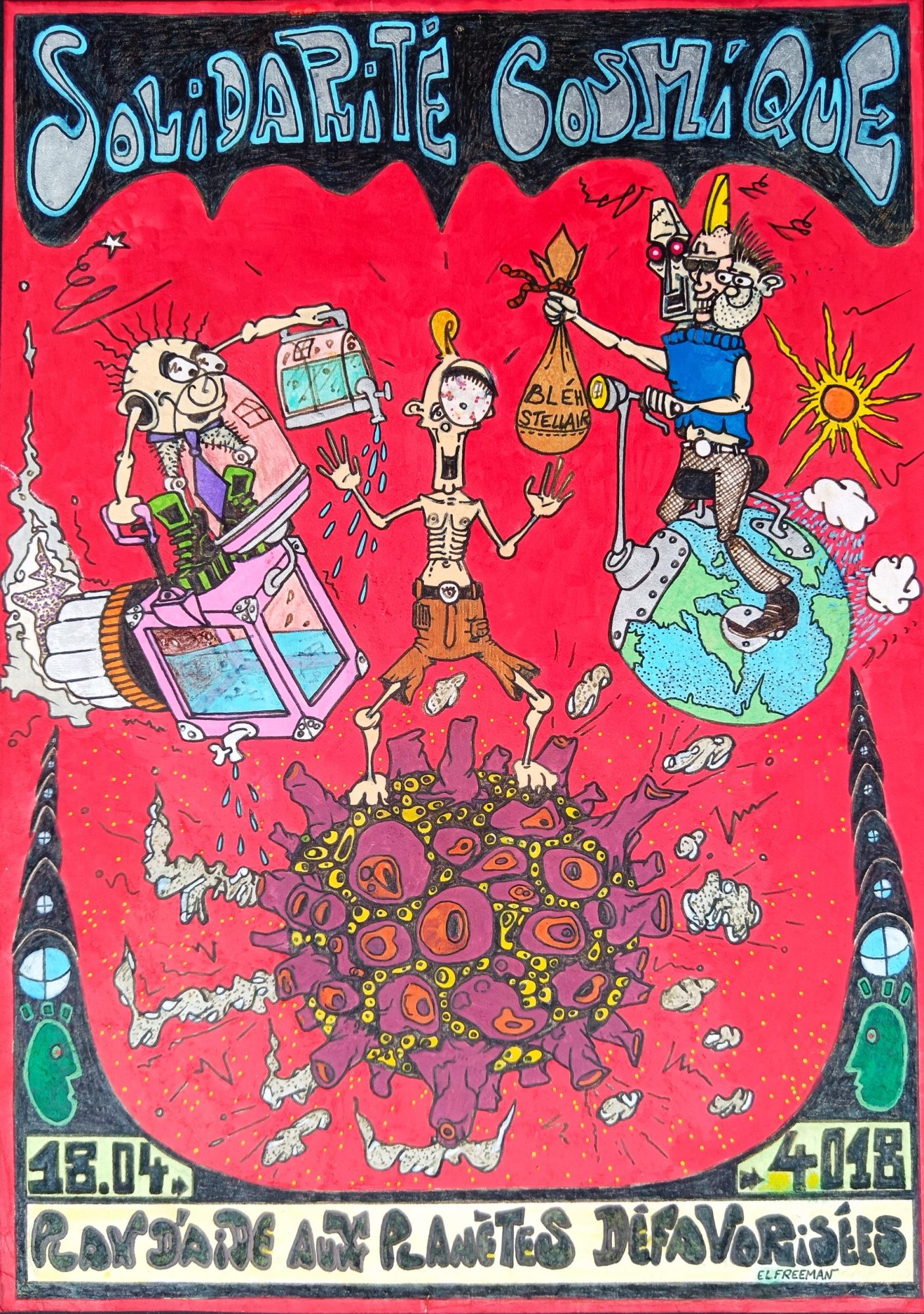 Solidarité cosmique - 1986 - 21x30 - 400 €