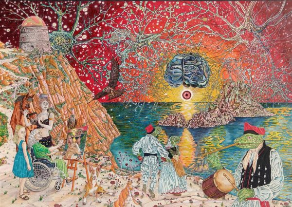 Análisis del bienestar mental de una artista ibicenca - 49x69 - 2025 - 8000 €